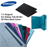 11 official samsung galaxy tab s8 s8 s8 ultra book tablet case stand magnetic auto sleep wake flip cover x700 x800 x900 fundas