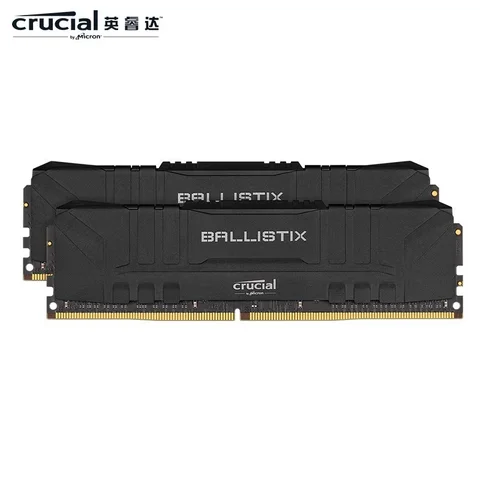 Crucial Ballistix 3200 МГц DDR4 D оперативная память для настольных ПК, игровая память 8 ГБ 16 ГБ, Оригинальная Черная/белая оперативная память для ПК