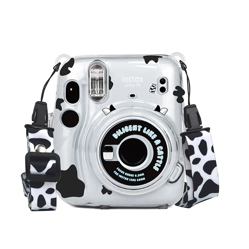 Прозрачный чехол для фотоаппарата Polaroid Instax Mini11 хранения с кристаллами ремешок