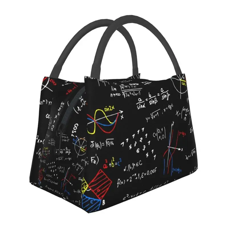 

Geek Physics Equations Thermal Insulated Lunch Bags Math Science Teacher Geometric Gift Resuable Lunch Container Meal Food Bo