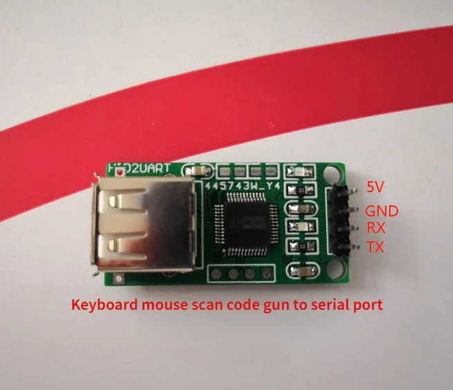 Hid to Serial Port Keyboard Mouse Scan Code Gun to Serial Port Ch9350 HID2UART