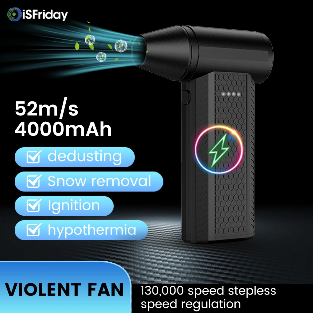 130000 Электрический турбовентилятор RPM Air Duster Мощный воздуходувка Вакуумный