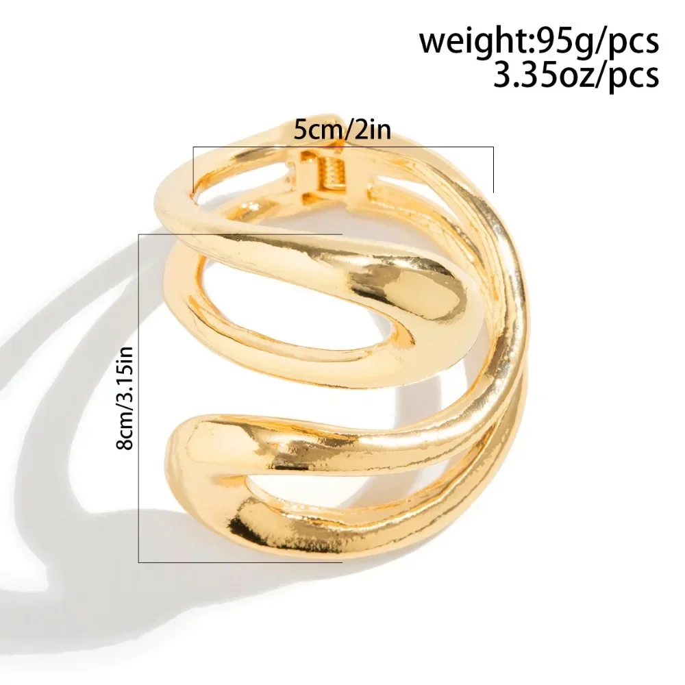 Женский витой Открытый браслет в стиле панк классический геометрический