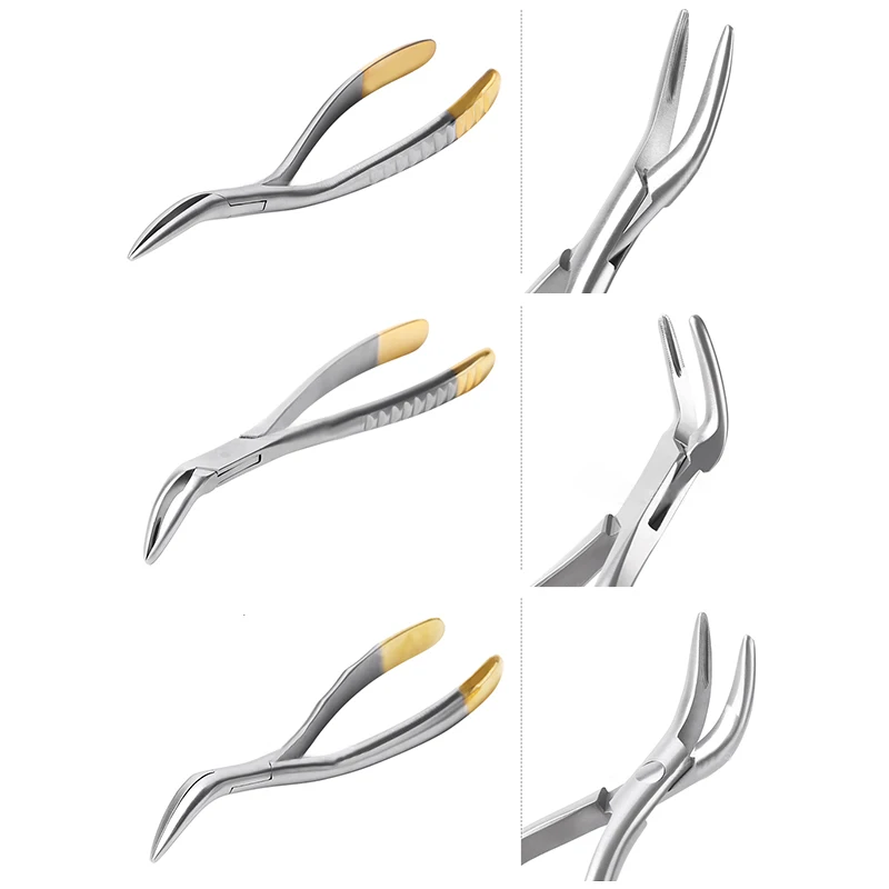 

Dental Root Fragment Tooth Extraction Forceps Tooth Pliers Dental Instrument Curved Maxillary Mandibular Teeth Plier Dental tool