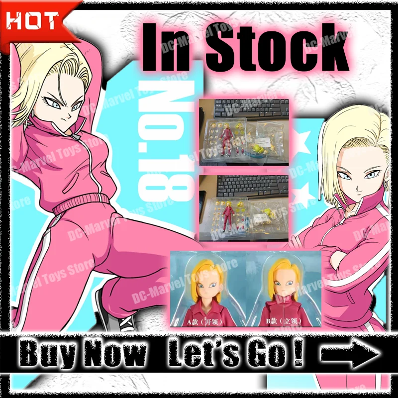 В наличии Class E Adventurer Dragon Ball Super Android No 18 аксессуары с открытым воротником аниме
