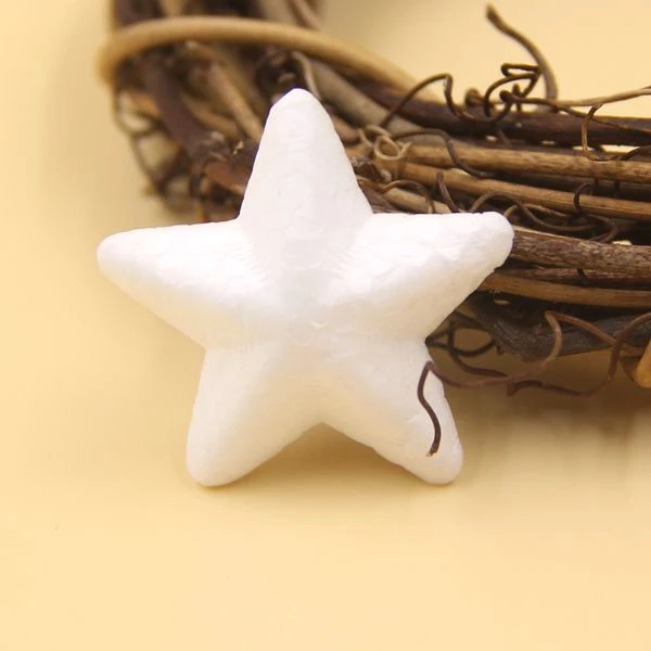 

Мини белые звездочки из пенопласта, 50 шт.