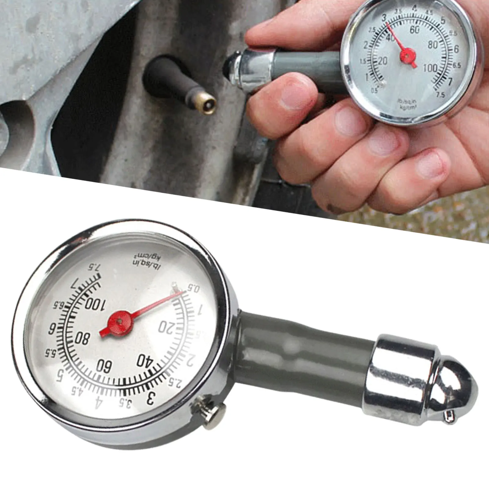 Датчик давления в шинах универсальный Манометр с циферблатом для измерения