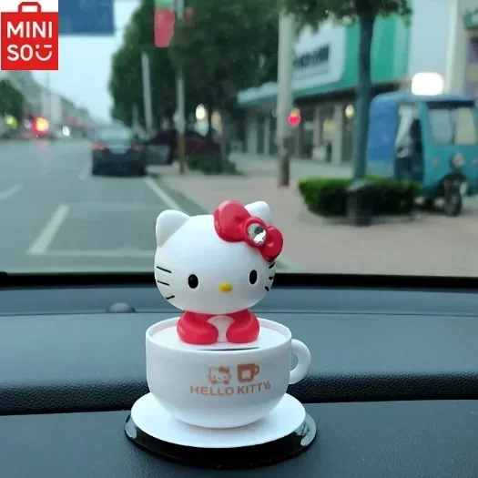 Автомобильные украшения Hello Kitty на солнечной батарее милая мультяшная