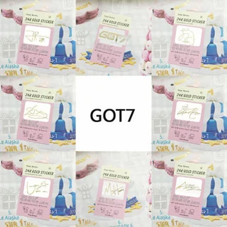 

Коллективный стиль KPOP GOT7, стильная индивидуальная подпись, стильная металлическая наклейка, позолоченная наклейка, коллекция подарков и фа...