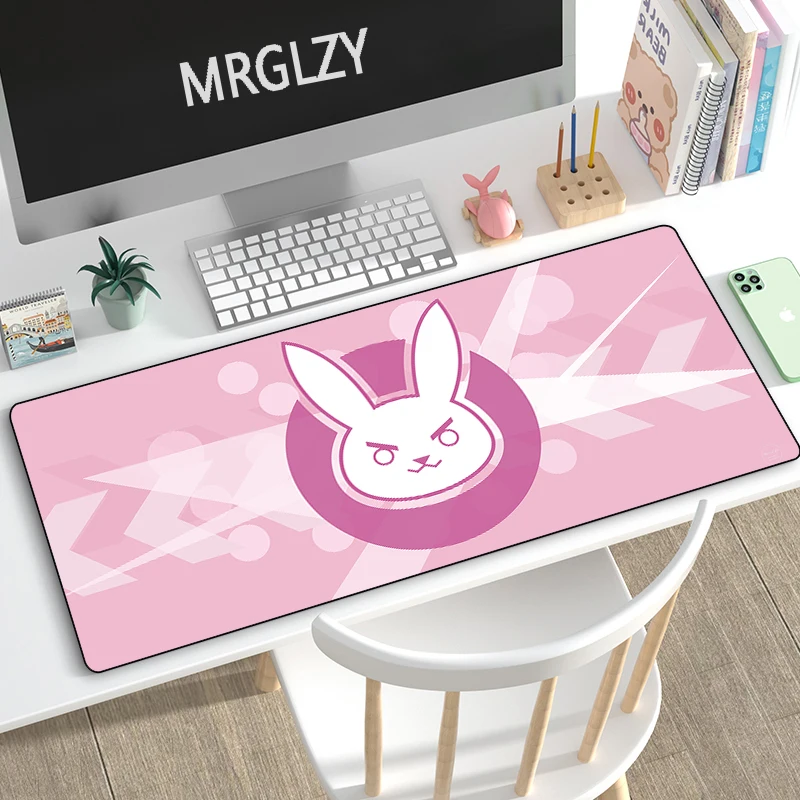 

Hot Sale Cute Rabbit Mouse Pad Multi-size Kawaii DeskMat Large Pink Mousepad Gaming Accessoroes Laptop Gamer Waterproof Keyboard