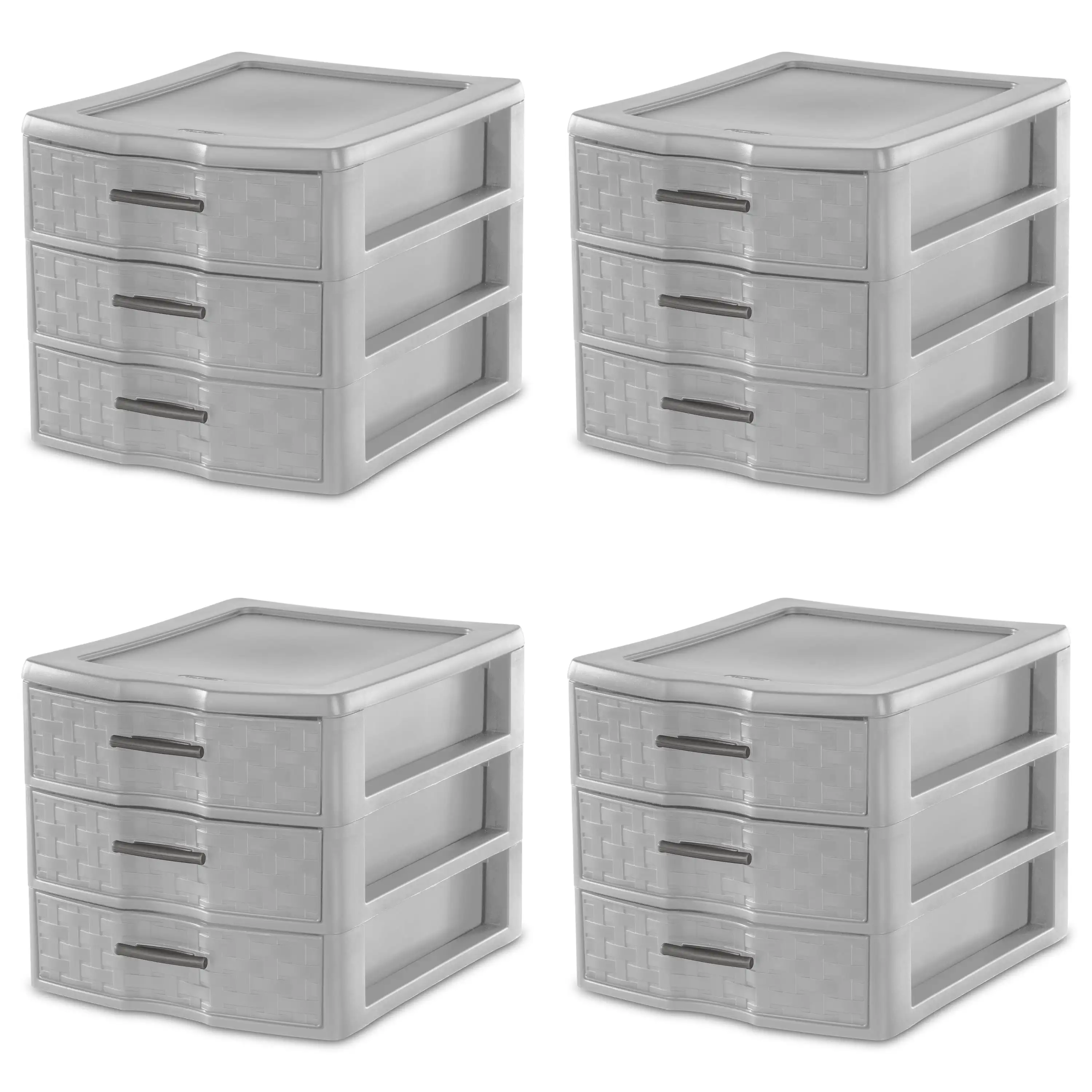 

Sterilite среднего плетения, 3 ящика, пластиковый блок, цемент, набор из 4