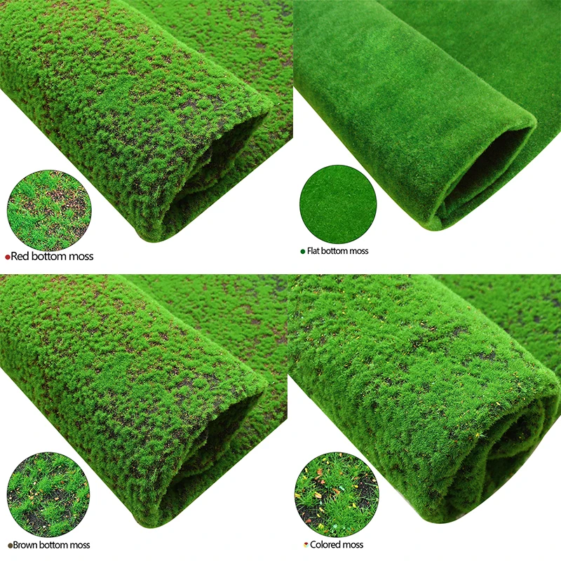 

100cm*100cm Artificial Lawn Grass Green Fake Plant Moss Turf Carpets Garden Ornament Crafts Landscape Accessories Outdoor Decor