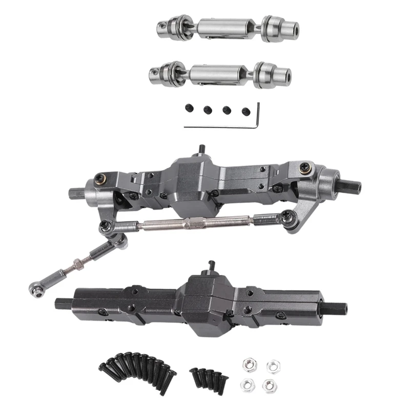 

Metal Front And Rear Axle With Drive Shaft For WPL C14 C24 C34 C44 B14 B24 1/16 RC Car Upgrades Parts Accessories