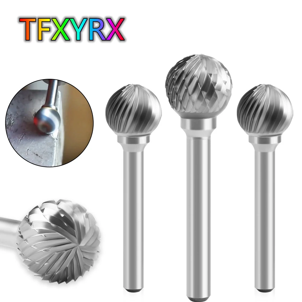 

Набор фрез, комплект из 6 твердосплавных вращающихся напильников для гравировки металла, с одним/двойным желобом, из вольфрамовой стали, с ш...