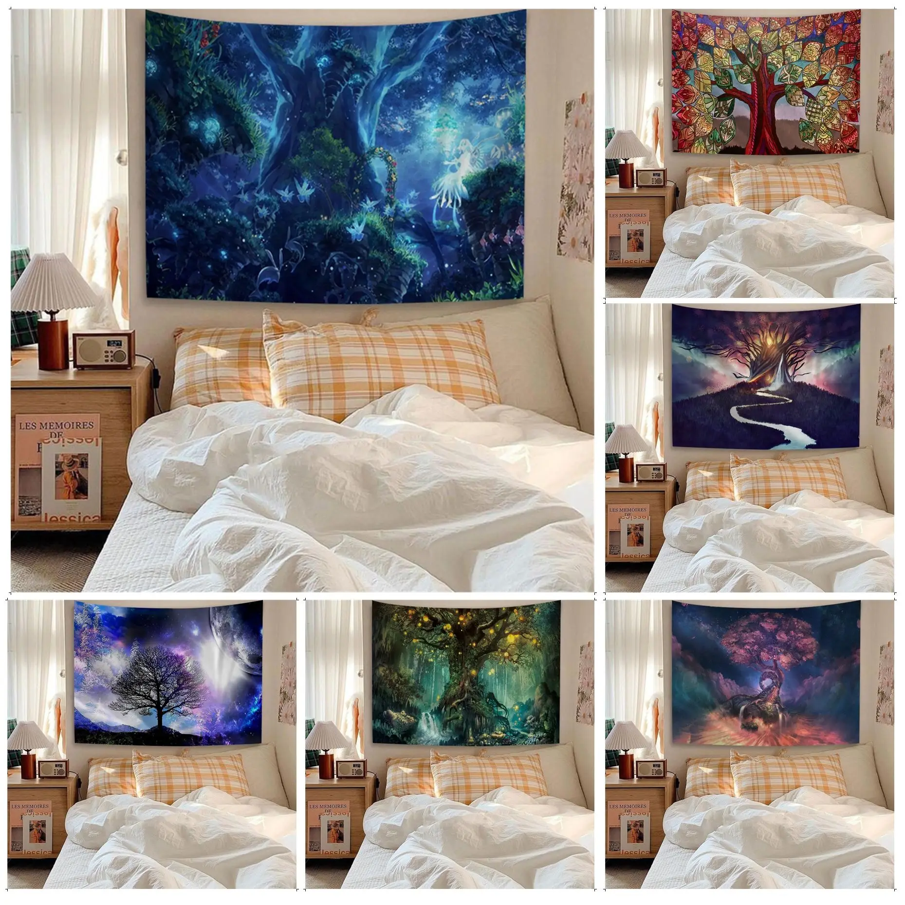 

Tree Of Life DIY Wall Tapestry For Living Room Home Dorm Decor INS Home Decor