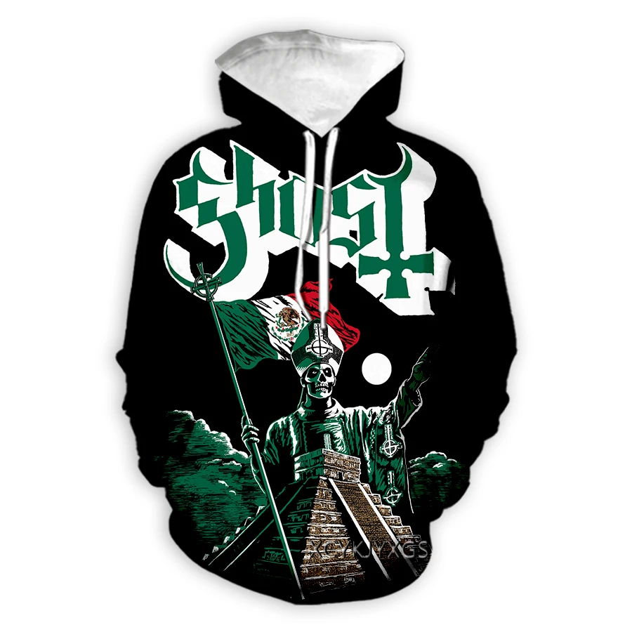 Phechion новинка Мужская/женская одежда с 3D принтом призрака модная Толстовка