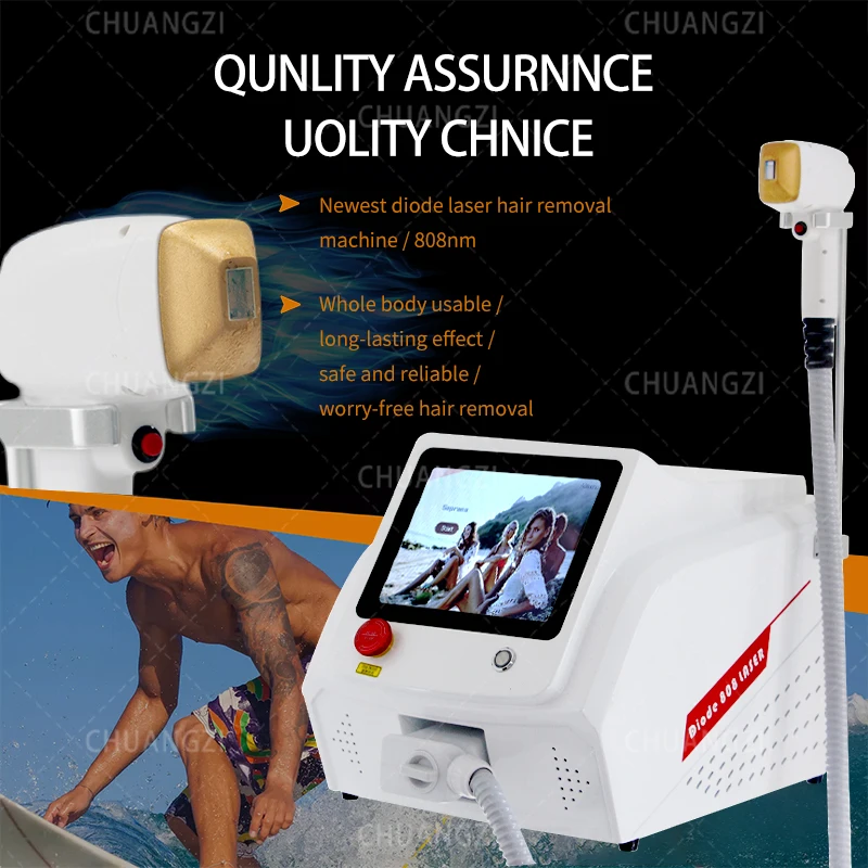 

808nm Diode Laser Bikinis Hair Removal Machine 755 808 1064nm Painless Device Facial Body Beauty free shipping items For Salon