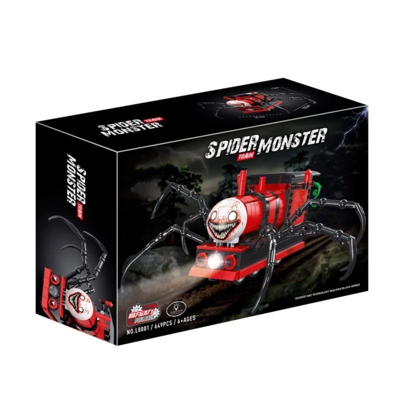 

MOC Choo-Chooed Charles Building Blocks Horrors Game Spider Train Animal Figures Monster Bricks Toys for Kids Birthday Gifts