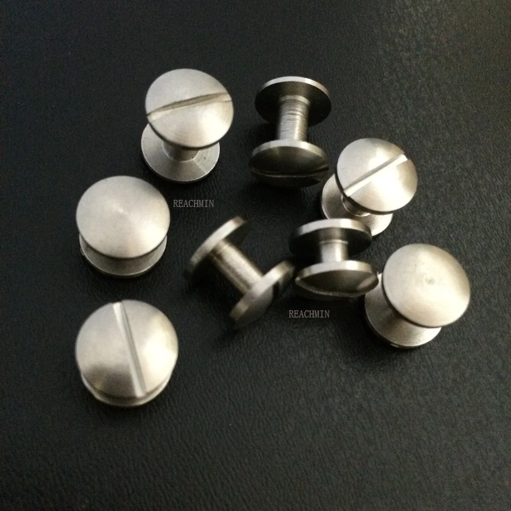 

Stainless Steel 4/5/6/7/8/9/10MM ARC Stud Chicago screws Belt Buttons Leather Craft DIY Head Dia.10MM