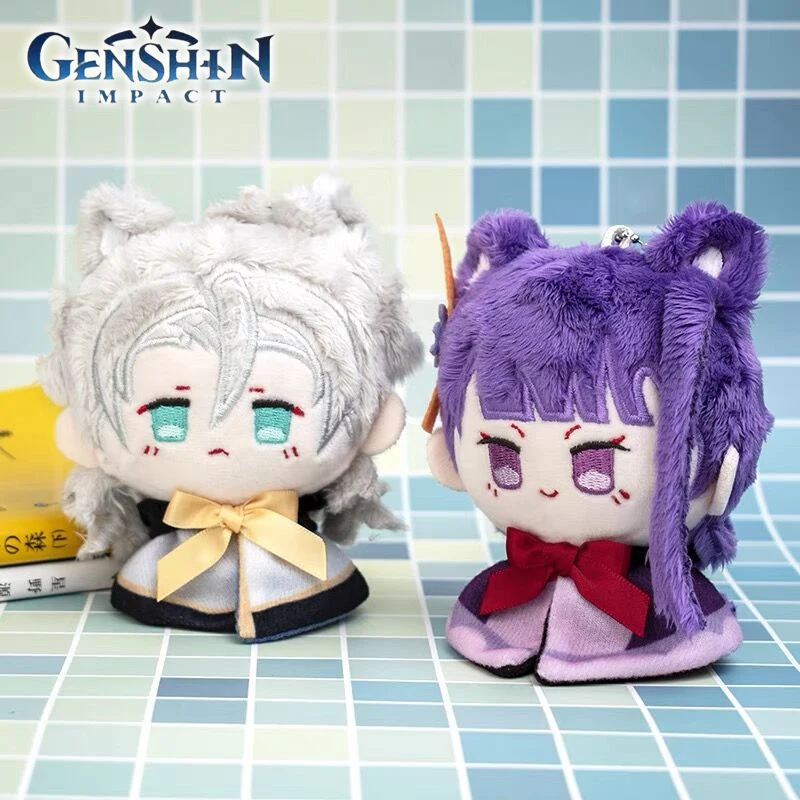 

Ударная плюшевая игрушка Genshin, аниме косплей, куклы Венти, тартаглия, жунглия, казуха, Сяо, альбедо, Горо, шогун, кавайные подвески, брелоки