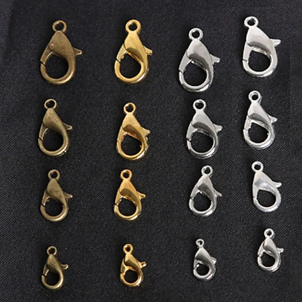 10 шт. удобные лёгкие гальванические застежки из сплава для ювелирных изделий