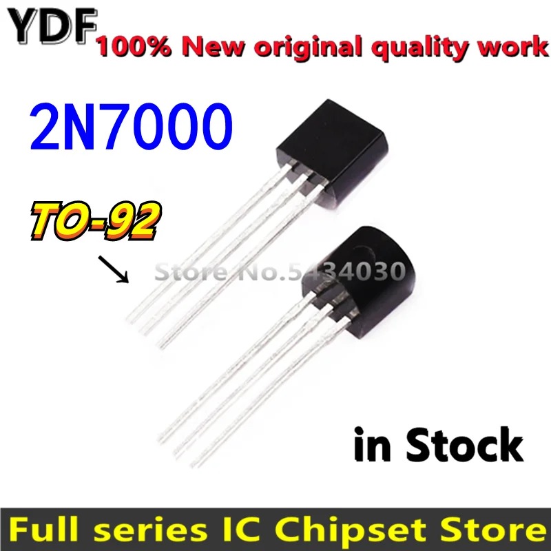 (20 шт.) 100% новый 2N7000 малый сигнал MOSFET 200 mAmps 60 вольт N-канальный транзистор TO-92 TO92 IC |