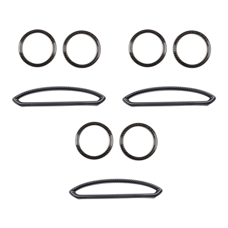 

3 комплекта, автомобильная Накладка на решетку кондиционера для Toyota 86 Subaru BRZ 2012-2020, аксессуары для внутренней отделки