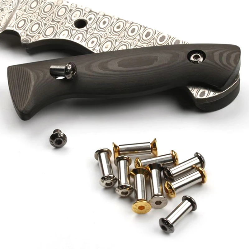 

2Pieces Knives Screw Rivet Tools For Knife Handle Plate Fastening Processing Screw