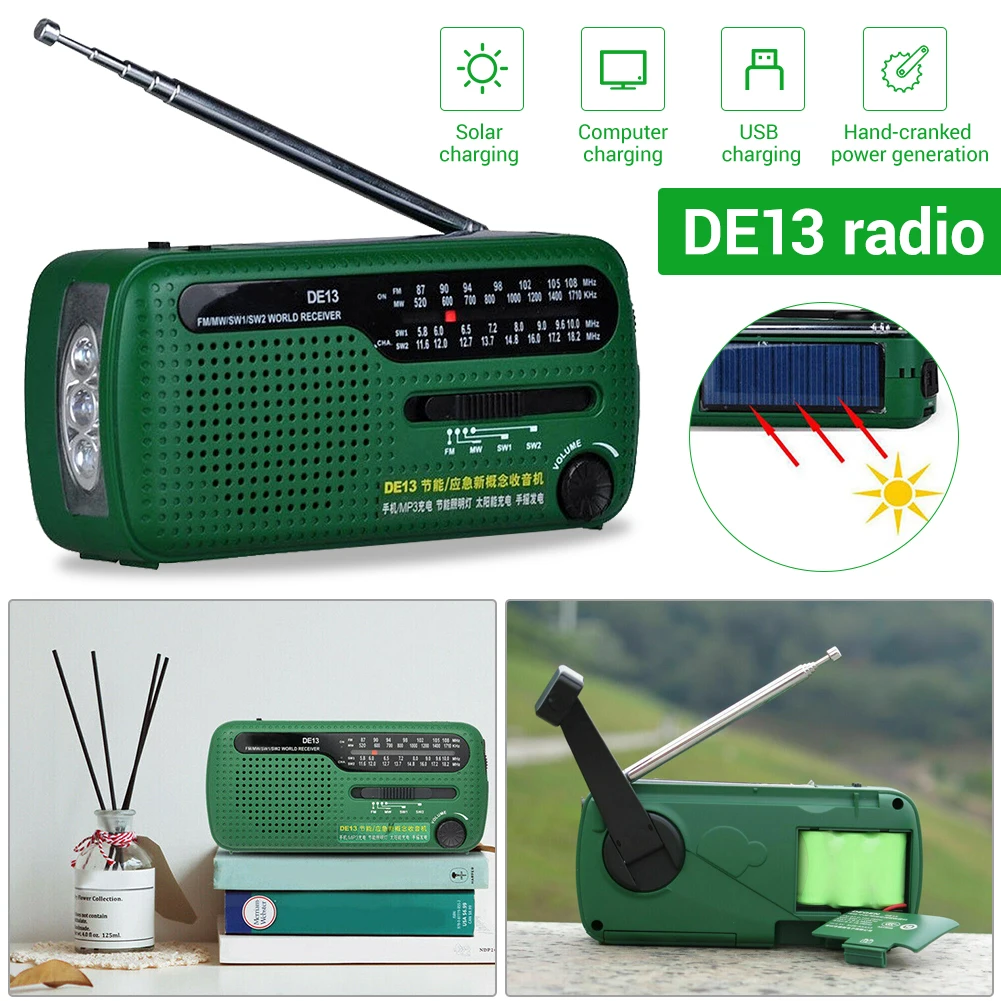Небольшая компактная и легкая модель радиоприемника DE13 Экологически чистая