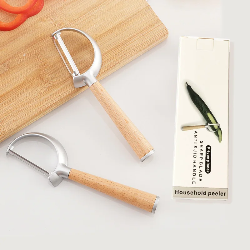 Zinc alloy wire shaver,vegetable and fruit scraper,kitchen tool,wooden handle,fruit peeler,potato peeler