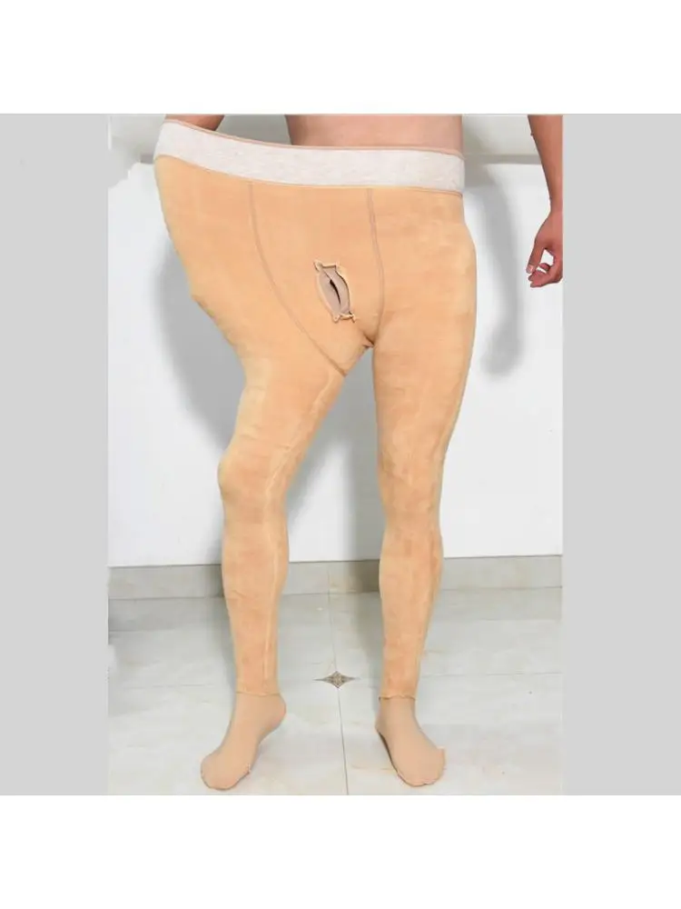 Новый дизайн мужские колготки очень большие утолщенные бархатные зимние