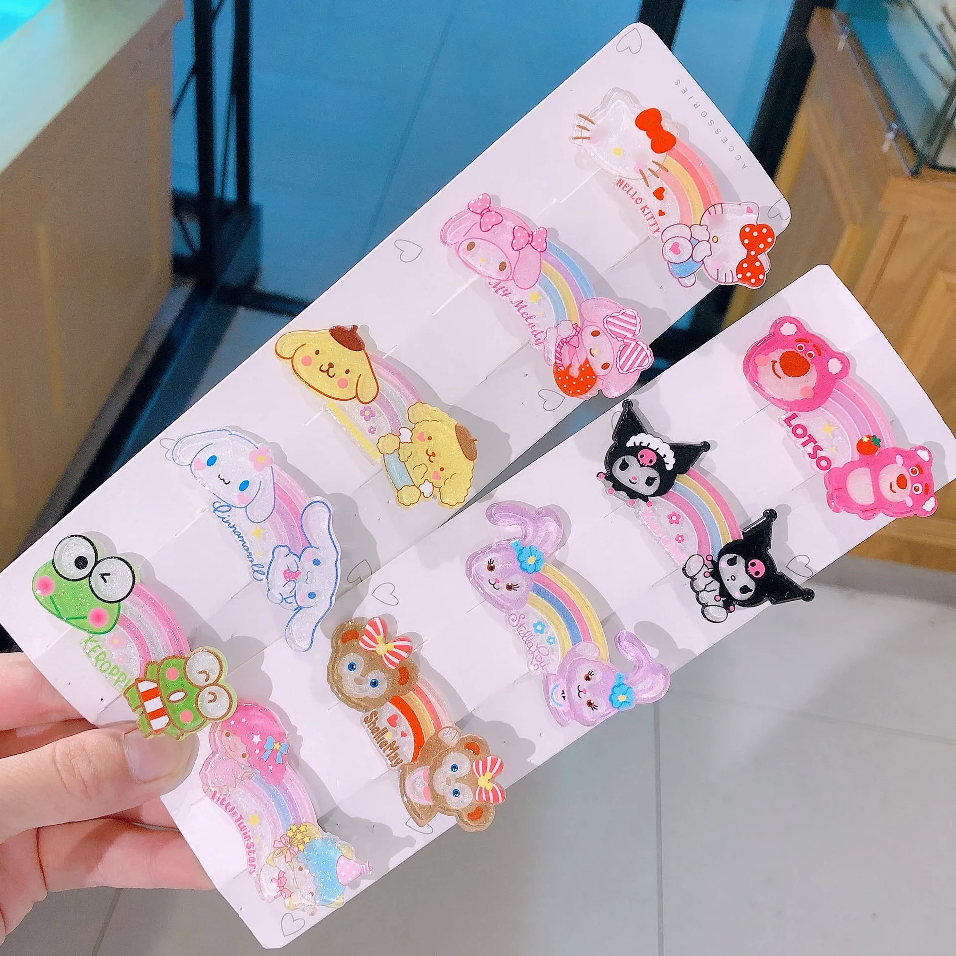 

Клипса для волос Sanrio Hellokitty Kuromi My Melody, 50 шт.