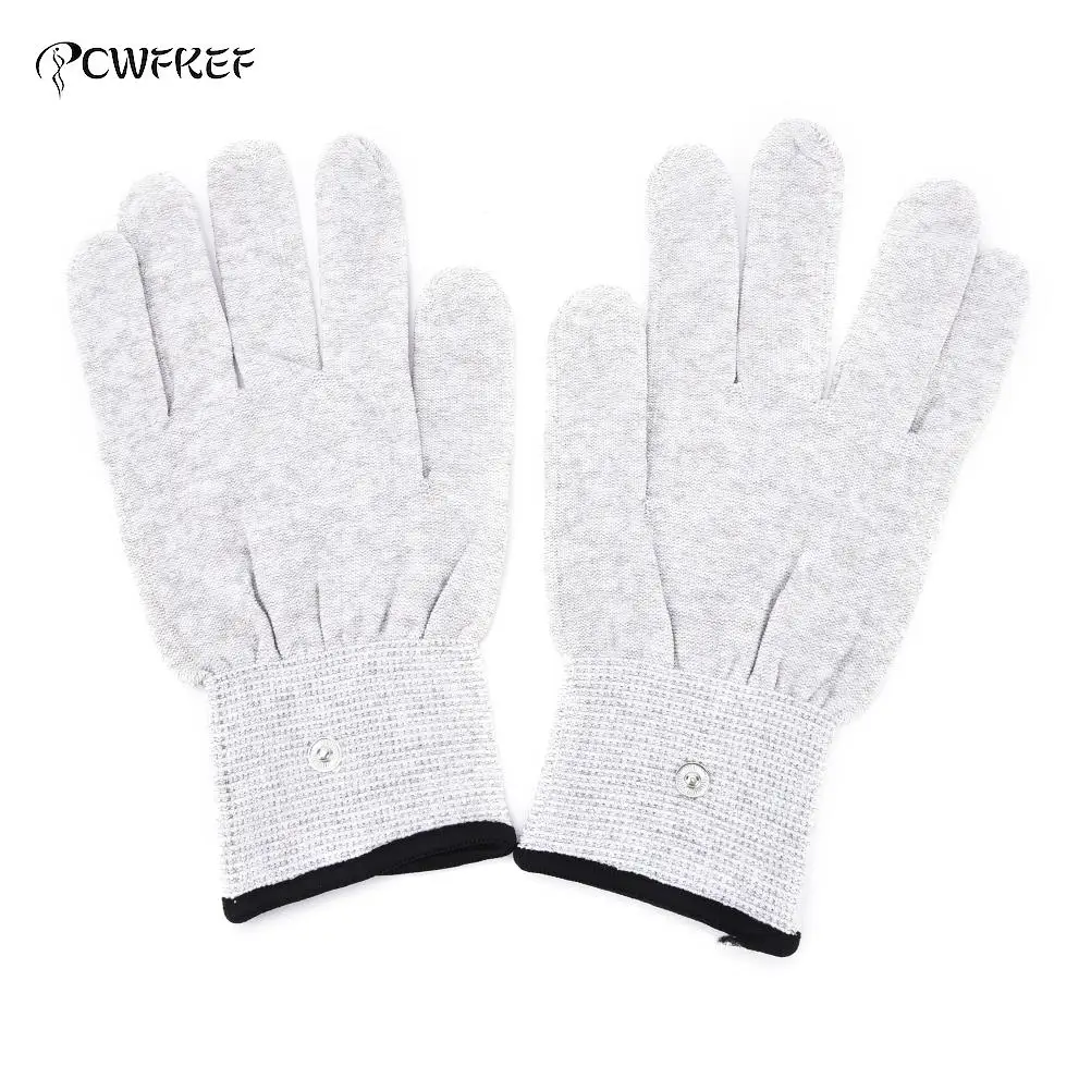 Массажные перчатки из Токопроводящего волокна с 1 кабелем для облегчения боли в