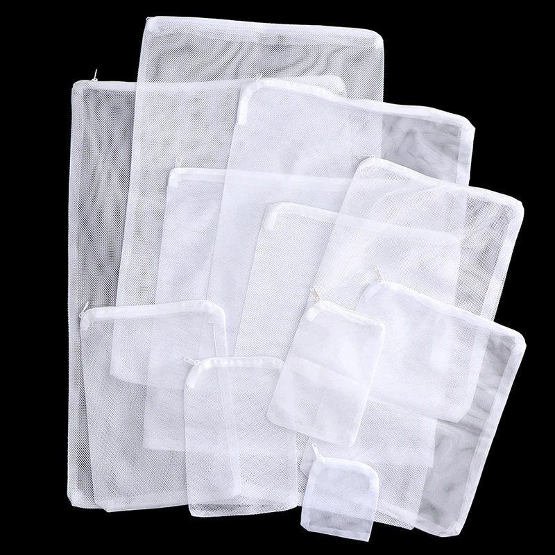 

1Pcs Aquarium Filter Bag Fish Tank Mesh Bag Zipper Net Pond Bio Ball Active Carbon