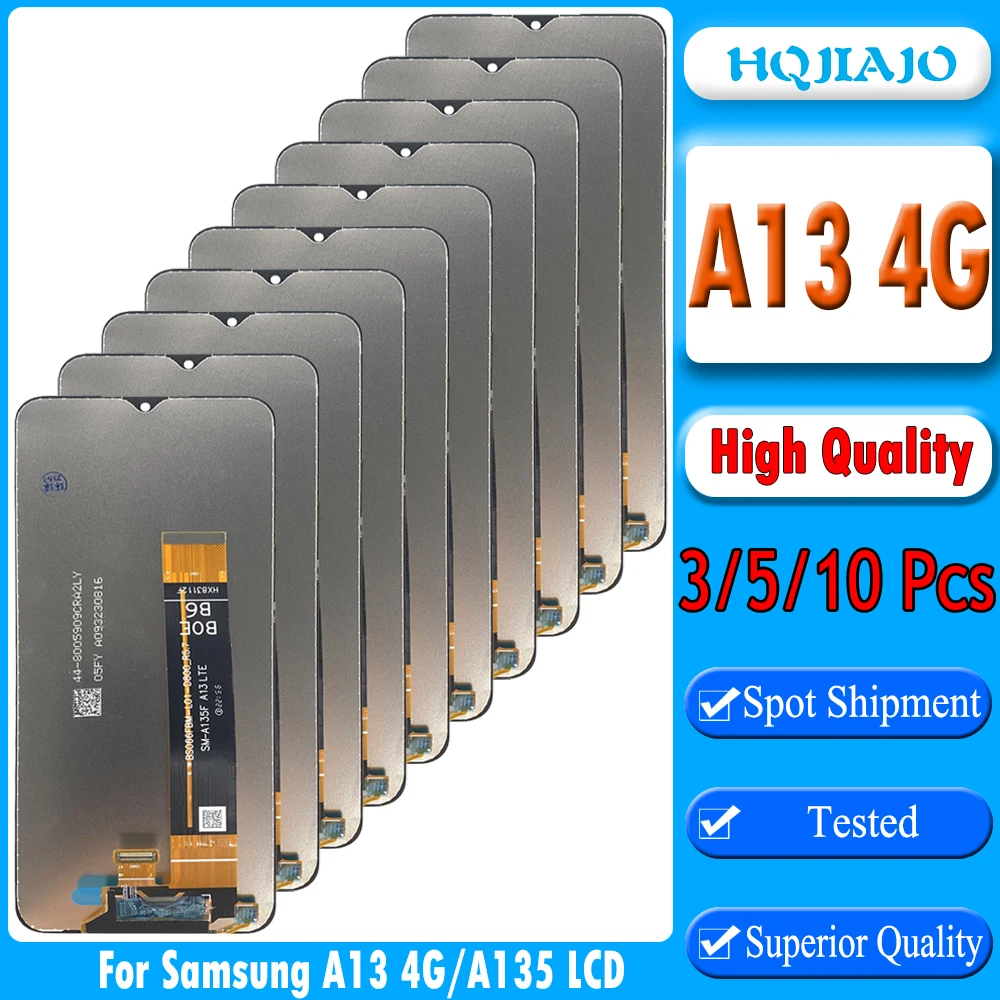 3/5/10 шт. высококачественный ЖК-дисплей для Samsung A13 4G с сенсорным экраном дигитайзер