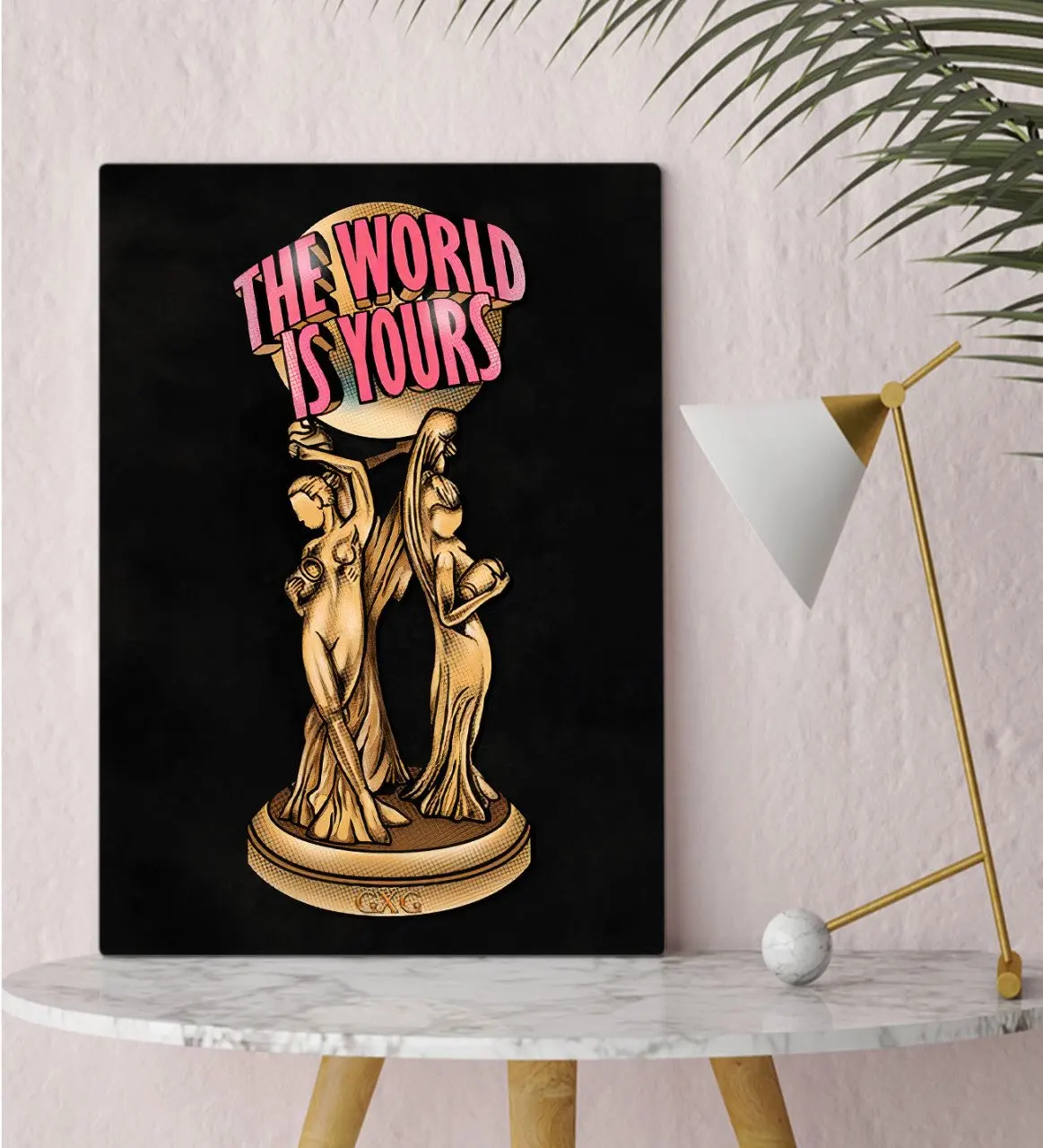 

Холщовый стол BK Gift The World Is Your Design 30x50cm-2