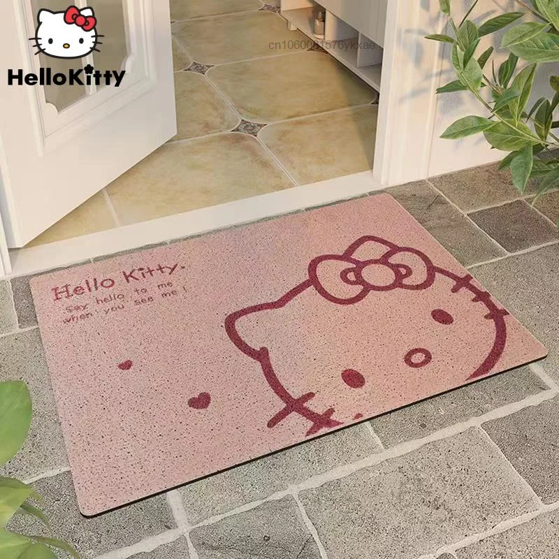 

80x120CM Cartoon Saniro Hello Kitty Carpet Kawaii Home Soft Fur Rugs Children Girls Bedroom Living Room Floor Mat Doormat Decor