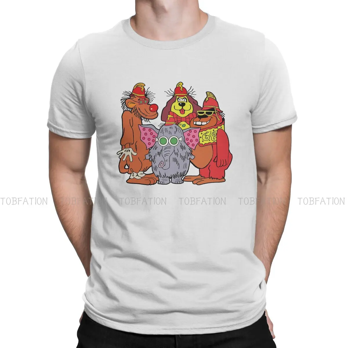 

Essential Fashion TShirts The Banana Splits Cartoon Male Harajuku Fabric Tops T Shirt Round Neck