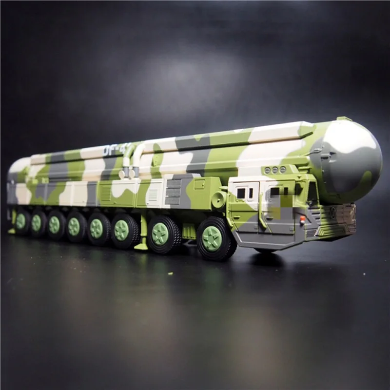 Фото Масштаб 1:72 Dongfeng 41 ICBM пусковое устройство литье под давлением модель из сплава имитация DF военный грузовик Коллекционирование игрушек подар... №3