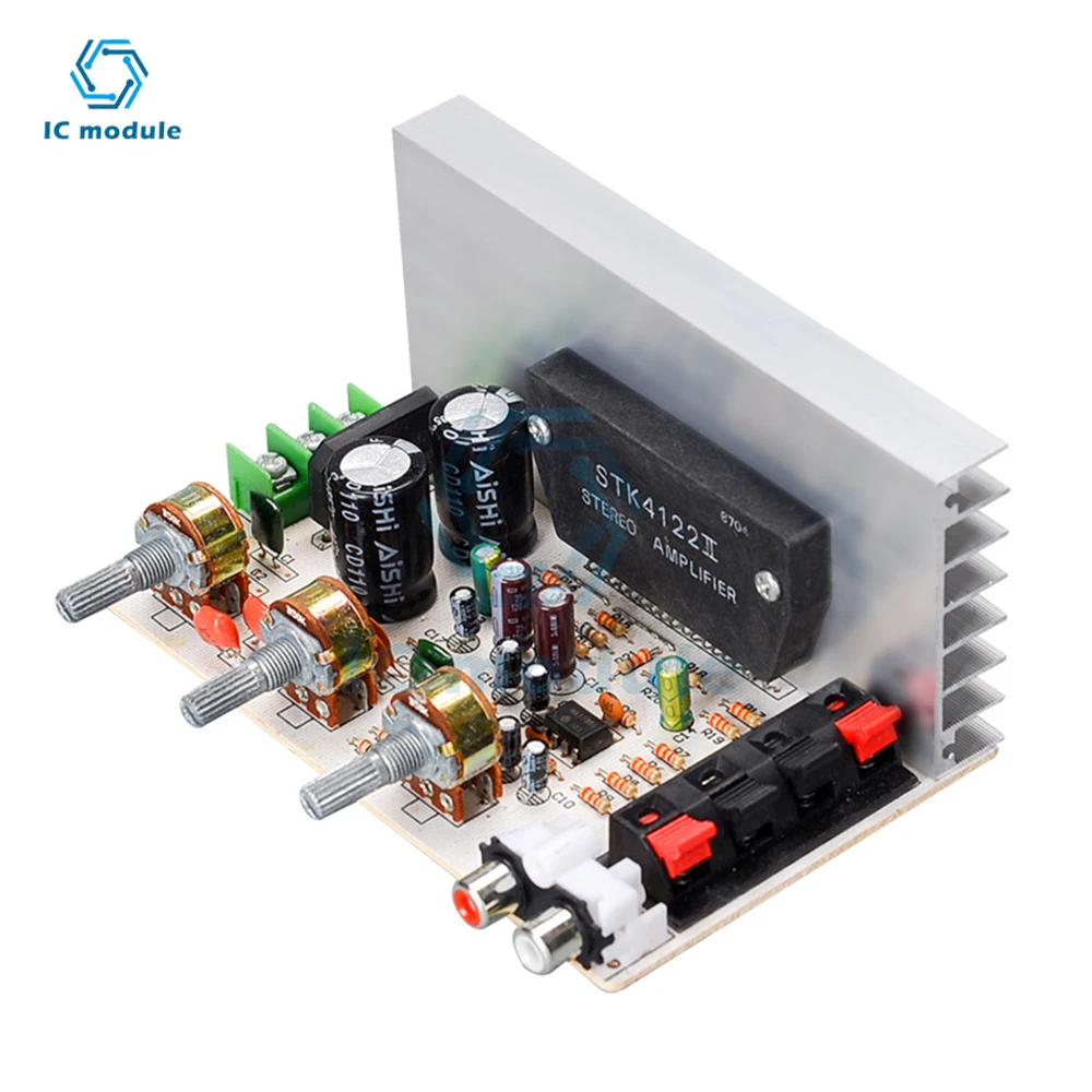 AC15-18V 50 Вт + 50 Вт DX-0408 2,0 канальная плата стереоусилителя серии с толстой пленкой 10 Гц-20 кГц