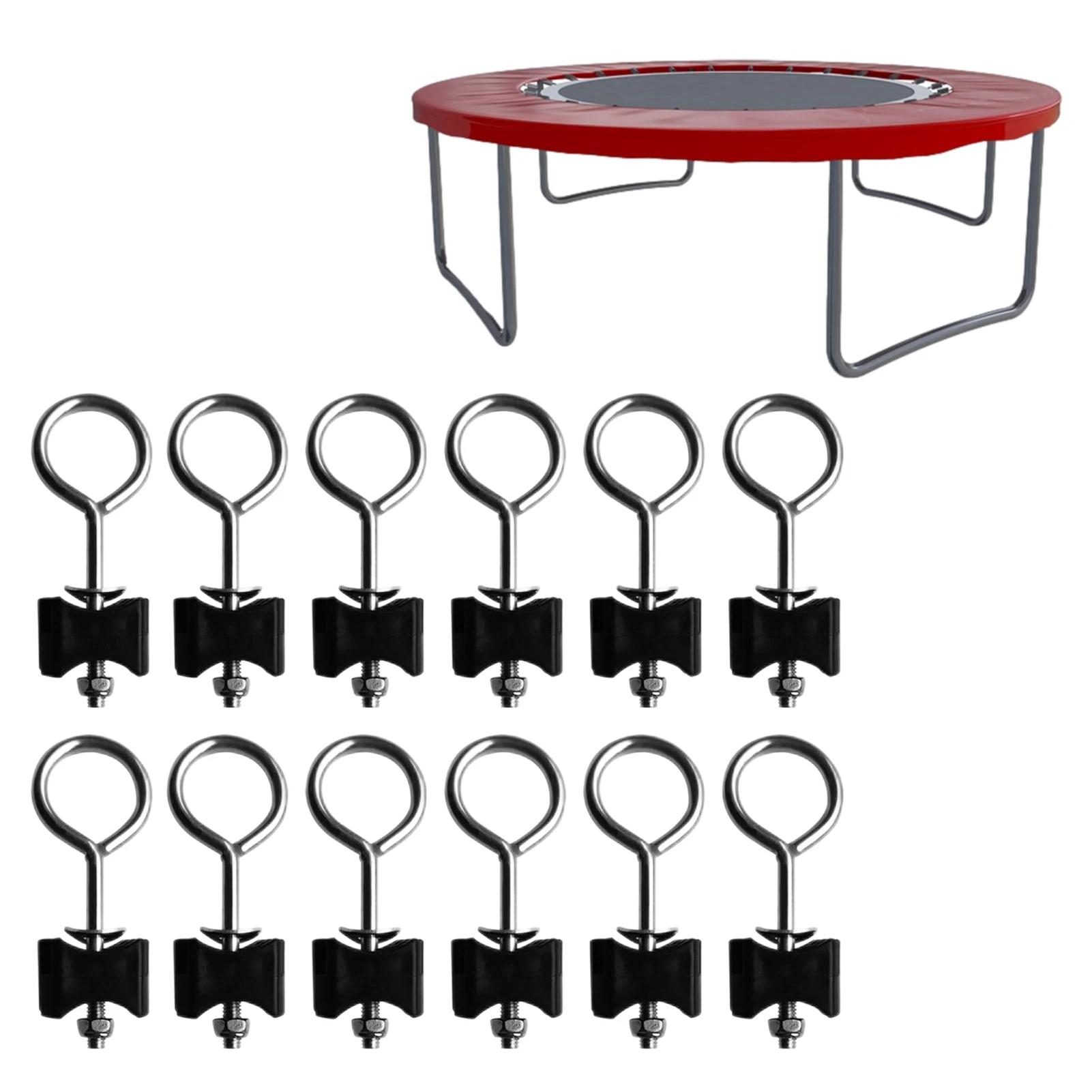 

Винты для батута из оцинкованной стали, 3/12 шт.