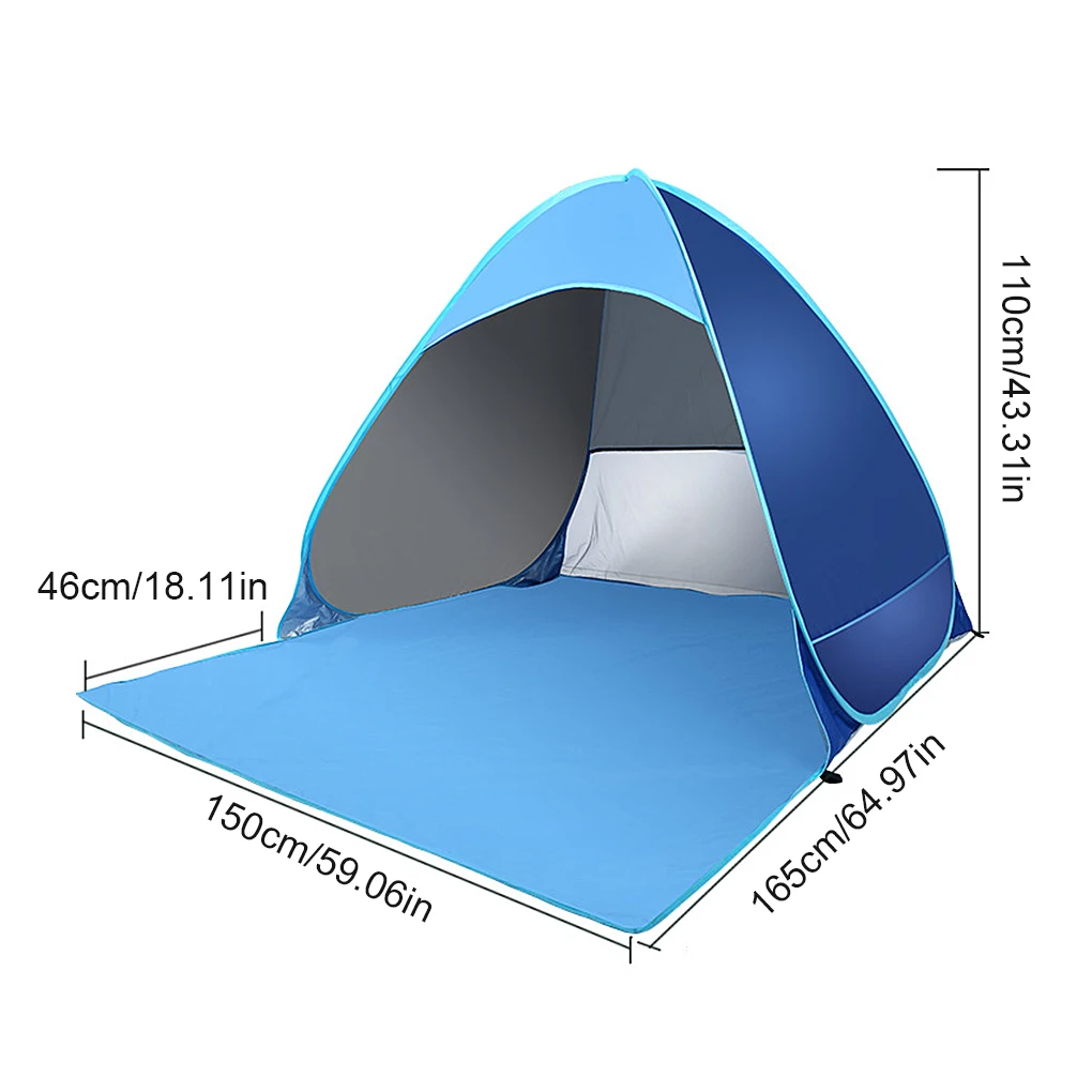 

Палатка уличная портативная Автоматическая, водонепроницаемая/Ветрозащитная палатка для кемпинга и пляжа