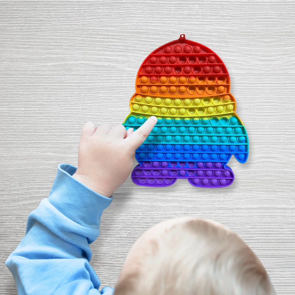 

Silicone Penguin Push Bubble Autism Toy Kid Adults Stress Relief Game Supply