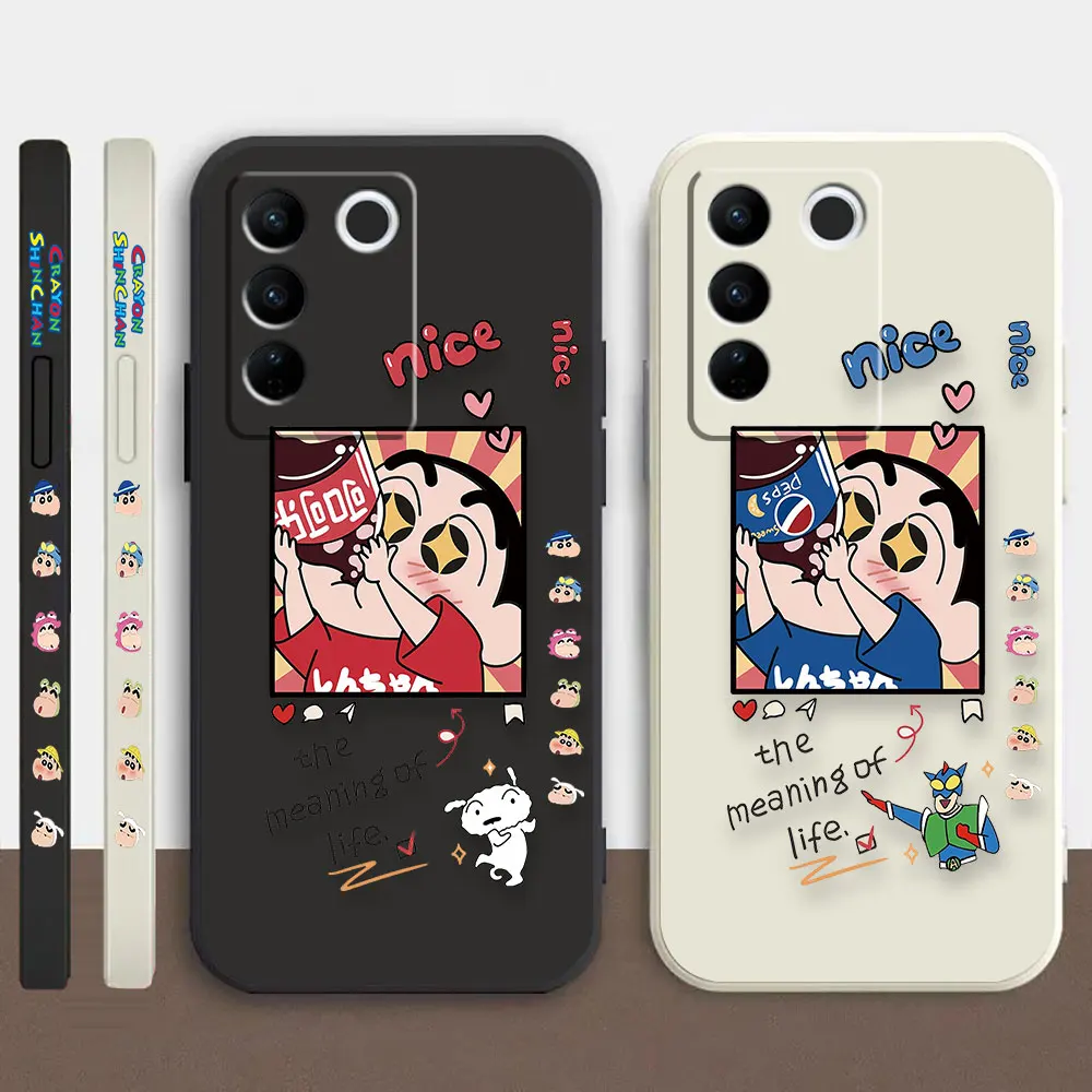 

C-Crayon S-Shin-Chan, мультяшный телефон для VIVO S1 S5 S6 S7 S9 S9E S10 S12 S15 S16 S16E V19 V20 V21 V23 V25 V27 PRO, оболочка для телефона