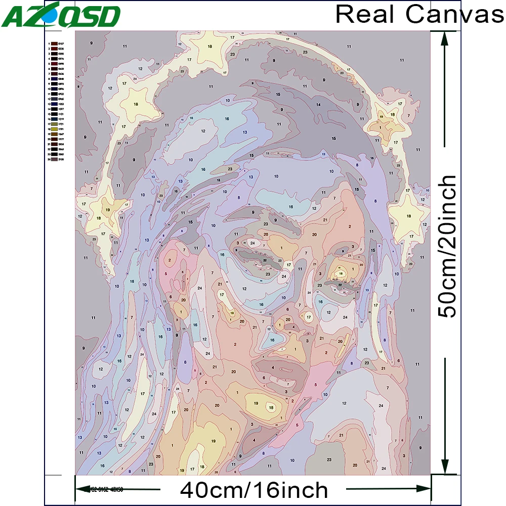 Набор для рисования по номерам на холсте с мультяшным цветком - купить выгодной