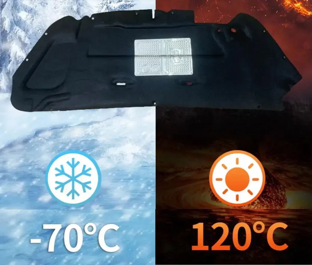 Теплозвукоизоляция хлопковый передний капот коврик для брандмауэра двигателя