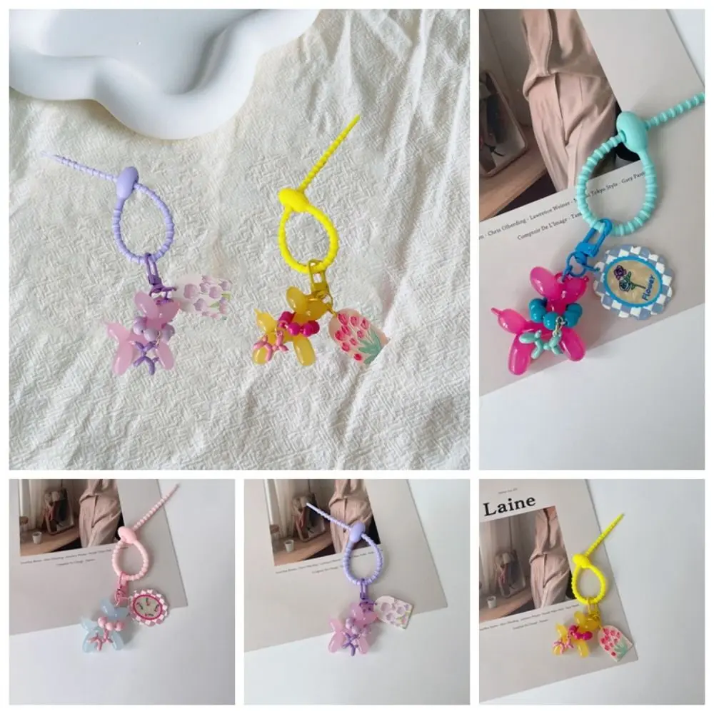 Акриловый брелок с воздушным шаром для щенка в форме желе красочный воздушный