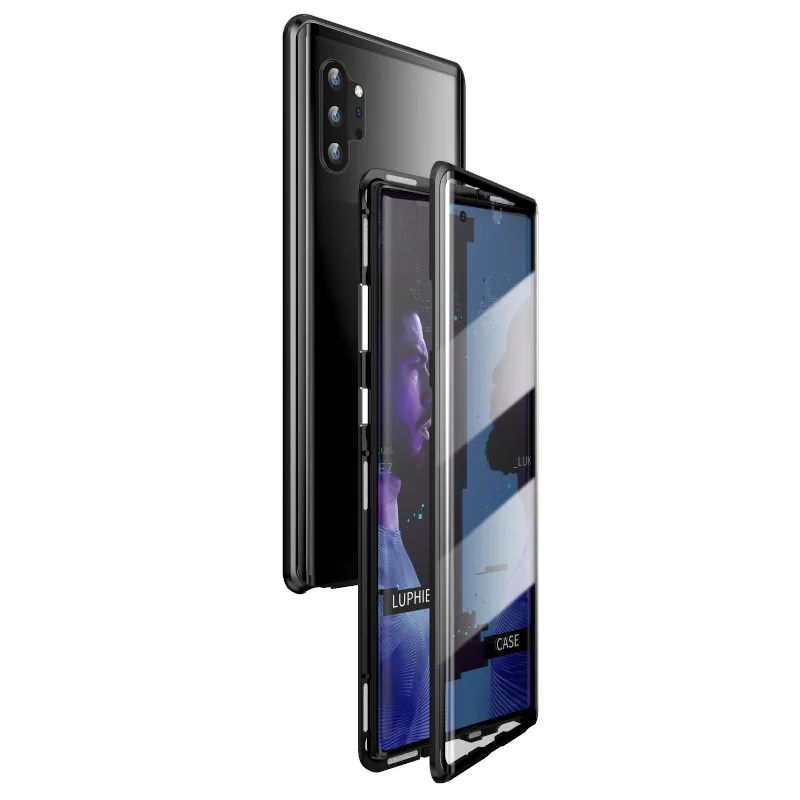 

Robe magnetico trasparente per Samsung Galaxy S10 S21 S8 S9 nota 20 Ultra Plus 20 Fe 5G custodia per telefono Cover in vetro Fu