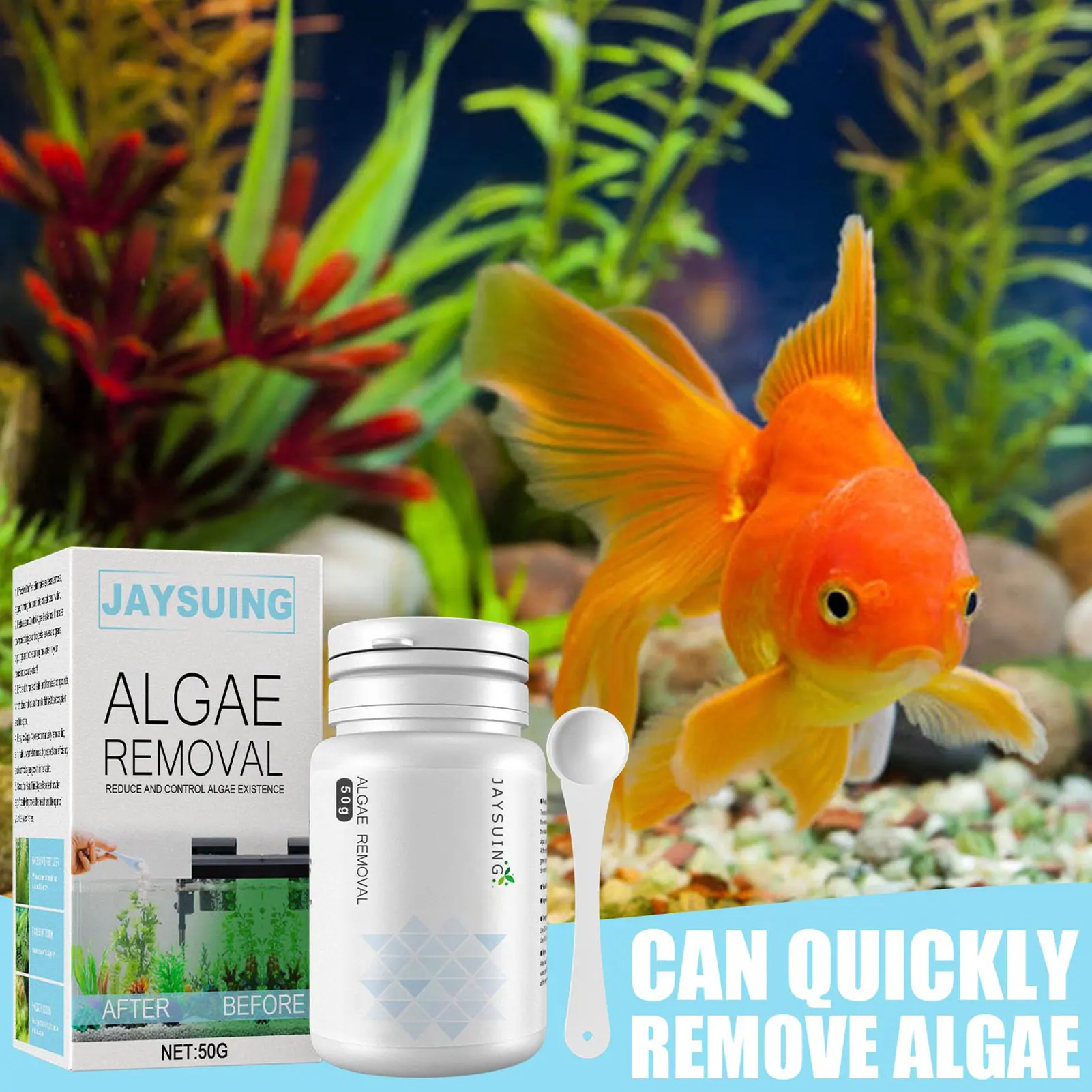 

Fish Tank Cleaning Powder Algae Repellents Agent Reduce And Control Algae Existence High Efficient Algae Removal Purifier
