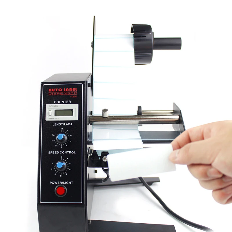 1150D Auto Label Dispenser Stripper Speed Control Counting Intelligent Induction Separation Tearing Labeling Machine